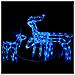 Decorazioni di Natale a Forma di Renne 3 pz 229 LED - Foto miniatura 2