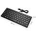 Mini Tastiera Usb Universale Silenziosa Ultra Sottile 78 Tasti Nero - Foto miniatura 4