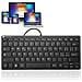 Mini Tastiera Usb Universale Silenziosa Ultra Sottile 78 Tasti Nero - Foto miniatura 1