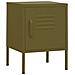 Comodino Verde Oliva 35x35x51 Cm In Acciaio - Foto miniatura 2