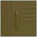 Comodino Verde Oliva 35x35x51 Cm In Acciaio - Foto miniatura 3