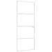 Porta Interna Bianca 76x201,5 Cm Vetro Temperato Alluminio Slim - Foto miniatura 2