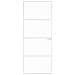 Porta Interna Bianca 76x201,5 Cm Vetro Temperato Alluminio Slim - Foto miniatura 3