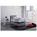 Letto Singolo Claire, Letto Contenitore Con Rivestimento In Tessuto, 100% Made In Italy, Apertura Frontale, Con Materasso Cm 90x200 Incluso, Tortora - Foto miniatura 2