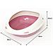 Lettiera Toilette Per Gatti Ovale 45x36x15,5cm Modello 700088 Colore Rosa - Foto miniatura 4