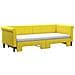 Divano Letto Estraibile Con Materassi Giallo 80x200 Cm Velluto - Foto miniatura 5