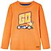 Maglietta Da Bambino Maniche Lunghe Auto Da Corsa Arancione Scuro 116 - Foto miniatura 1