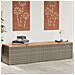 Contenitore Giardino Grigio 220x50x54cm Polyrattan Legno Acacia - Foto miniatura 1