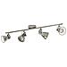 Spot Moderno Seras In Acciaio Nichel Anticato 4 Luci Gu10 3w Ip20 - Foto miniatura 1