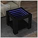 Tavolino Salotto Con Led Nero 53x53x45 Cm Legno Multistrato - Foto miniatura 1