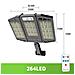 Faretto Solare 264 Led Smd Sensore Di Movimento Telecomando Hs-v97 Fotovoltaico - Foto miniatura 4