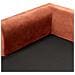 Divano Angolare 3 Posti Flam Velluto Arancione Lato Destro - Foto miniatura 7