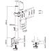 Supporto da tavolo per display LCD / LED fino a 81cm (32 "), max. 9kg - Foto miniatura 5