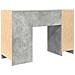 Scrivania Grigio Cemento 120x42x76 cm in Legno Multistrato - Foto miniatura 6