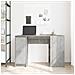 Scrivania Grigio Cemento 120x42x76 cm in Legno Multistrato - Foto miniatura 7