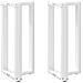 Gambe Tavolo Bar A Forma T 2 Pz Bianco 50x35x(90-91) Cm Acciaio - Foto miniatura 1