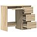 Lusso Casadino -  Scrivania Rovere Sonoma 90x45x76 Cm In Legno Multistrato - Foto miniatura 4