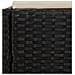 Lettino con Tettuccio Pieghevole Nero 200x114x128 cm Polyrattan - Foto miniatura 8