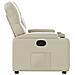 Poltrona Reclinabile Crema in Similpelle - Foto miniatura 7