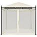 Gazebo con Pareti in Rete Crema 2,93x2,93 m in Acciaio - Foto miniatura 3