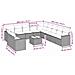 Set Divano Giardino 12 pz con Cuscini Grigio Chiaro Polyrattan - Foto miniatura 3