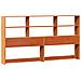 Letto Libreria senza Materasso Marrone Cera 200x200 cm in Pino - Foto miniatura 7