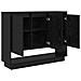 Credenza Rovere nero 97 x 29 x 75 cm Legno multistrato - Foto miniatura 5