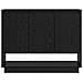 Credenza Rovere nero 97 x 29 x 75 cm Legno multistrato - Foto miniatura 6