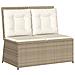 Set Divani da Giardino 7 pz con Cuscini in Polyrattan Beige - Foto miniatura 5