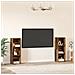Set mobile TV 2 pcs Legno vecchio 107 x 35 x 37 cm - Foto miniatura 4