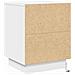 Armadio da Notte con Bianco 39 x 34.5 x 50 cm Legno multistrato - Foto miniatura 8