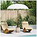 Parasol Balinese 260 Crema 180-190 cm Cotone e legno massello - Foto miniatura 2
