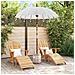 Parasol Balinese 260 Crema 180-190 cm Cotone e legno massello - Foto miniatura 3