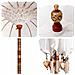 Parasol Balinese 260 Crema 180-190 cm Cotone e legno massello - Foto miniatura 9