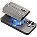 Custodia A Portafoglio Magnetica In Pelle Pu Grigia Compatibile Con Iphone 17 Pro Con Porta Carte - Foto miniatura 1