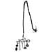 Collana Lunga Key Club Con Ciondolo Charm In Argento Placcato 10µ - Foto miniatura 1