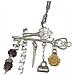 Collana Lunga Key Club Con Ciondolo Charm In Argento Placcato 10µ - Foto miniatura 2