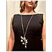 Collana Lunga Key Club Con Ciondolo Charm In Argento Placcato 10µ - Foto miniatura 4