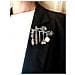 Collana Lunga Key Club Con Ciondolo Charm In Argento Placcato 10µ - Foto miniatura 5