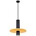 Lampada A Sospensione Pelta 1 Nero /giallo Sl. 1883 - Moderno Lampada A Sospensione Giallo /nero 126x30x30 Cm - Foto miniatura 2