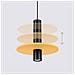 Lampada A Sospensione Pelta 1 Nero /giallo Sl. 1883 - Moderno Lampada A Sospensione Giallo /nero 126x30x30 Cm - Foto miniatura 5