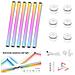 Strisce Led Bluetooth - Splicing Intelligente Fai-da-te, Illuminazione Ambientale Rgb, Compatibile Con Smartlife, Kit Da 6 Linee Luminose White - Foto miniatura 1