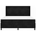 Letto a molle con materasso con led Nero 180 x 200 cm Velluto - Foto miniatura 8