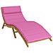 Cuscino per Lounger Sole Rosa 178 x 60 x 4 cm Tessuto Oxford - Foto miniatura 1