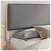 Letto con Testiera Rivestita Grigio chiaro 200 x 200 cm - Foto miniatura 3