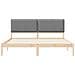 Letto con Testiera Rivestita Grigio chiaro 200 x 200 cm - Foto miniatura 5