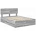 Struttura del letto con cassetto Grigio Sonoma 160 x 200 cm - Foto miniatura 4