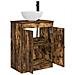 Mobile da bagno con lavabo Rovere Fumo 54 x 35 x 83 cm - Foto miniatura 3