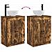 Mobile da bagno con lavabo Rovere Fumo 54 x 35 x 83 cm - Foto miniatura 7