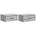 Mobiletto da notte a muro 2 pcs Grigio Sonoma 49 x 34,5 x 20 cm - Foto miniatura 1